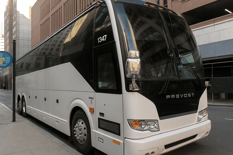 a Denver Coach Bus Service coach bus