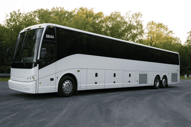 exterior of Denver Coach Bus Service coach bus