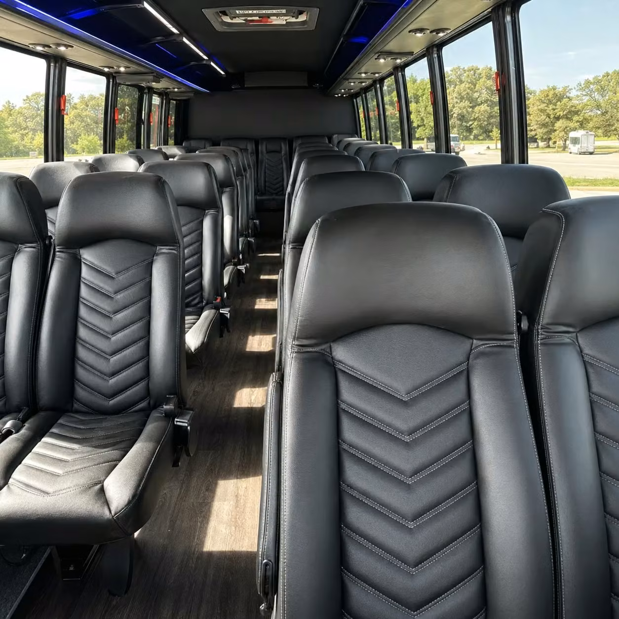 25 passenger minibus interior